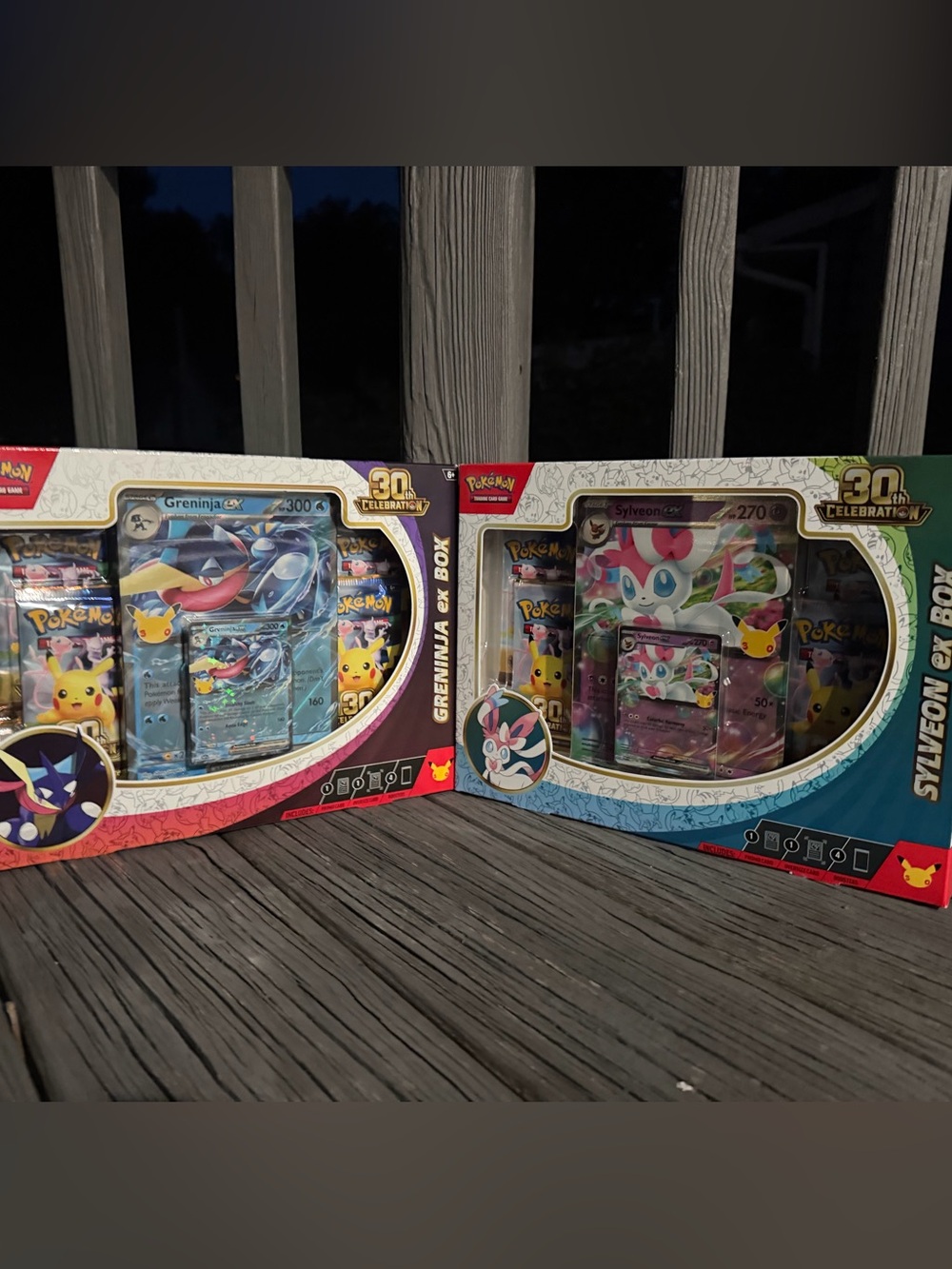 Pokemon Greninja & Sylveon EX 30th Celebration Collector Box Set of 2